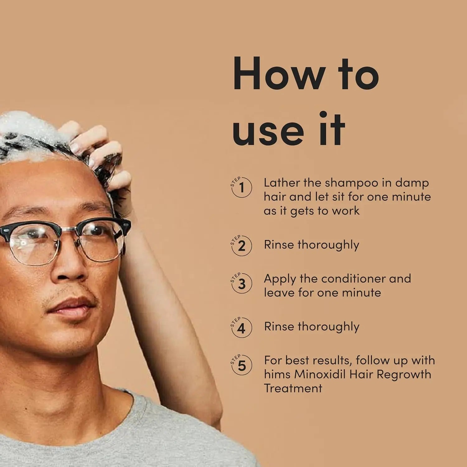 Hims Thick Fix Shampoo and Conditioner Set for Men- Thickening, Moisturizing, Reduces Shedding- Color Safe Hair Loss Shampoo and Conditioner- 2 Pack, 6.4Oz
