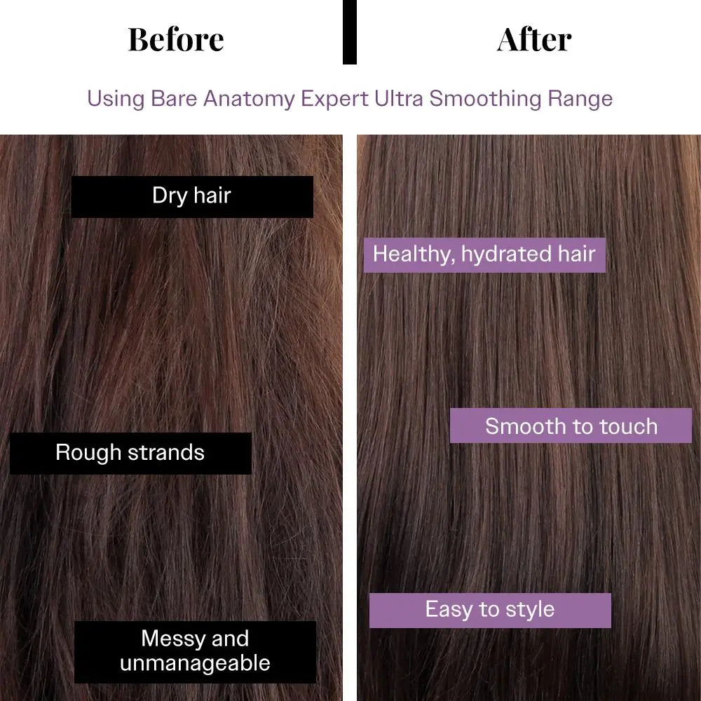 Ultra Smoothing Hair Serum – Reduce Frizz & Deep Hydration | Niacinamide + Carbohydrate Complex for Silky, Smooth Hair | Vegan, SLS & Paraben-Free